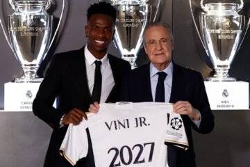 Vinicius Jr will continue with Real Madrid until 2027. (Real Madrid).