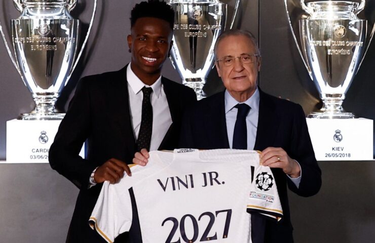 Vinicius Jr will continue with Real Madrid until 2027. (Real Madrid).