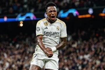 Vinicius Jr. scored the second goal of the game.